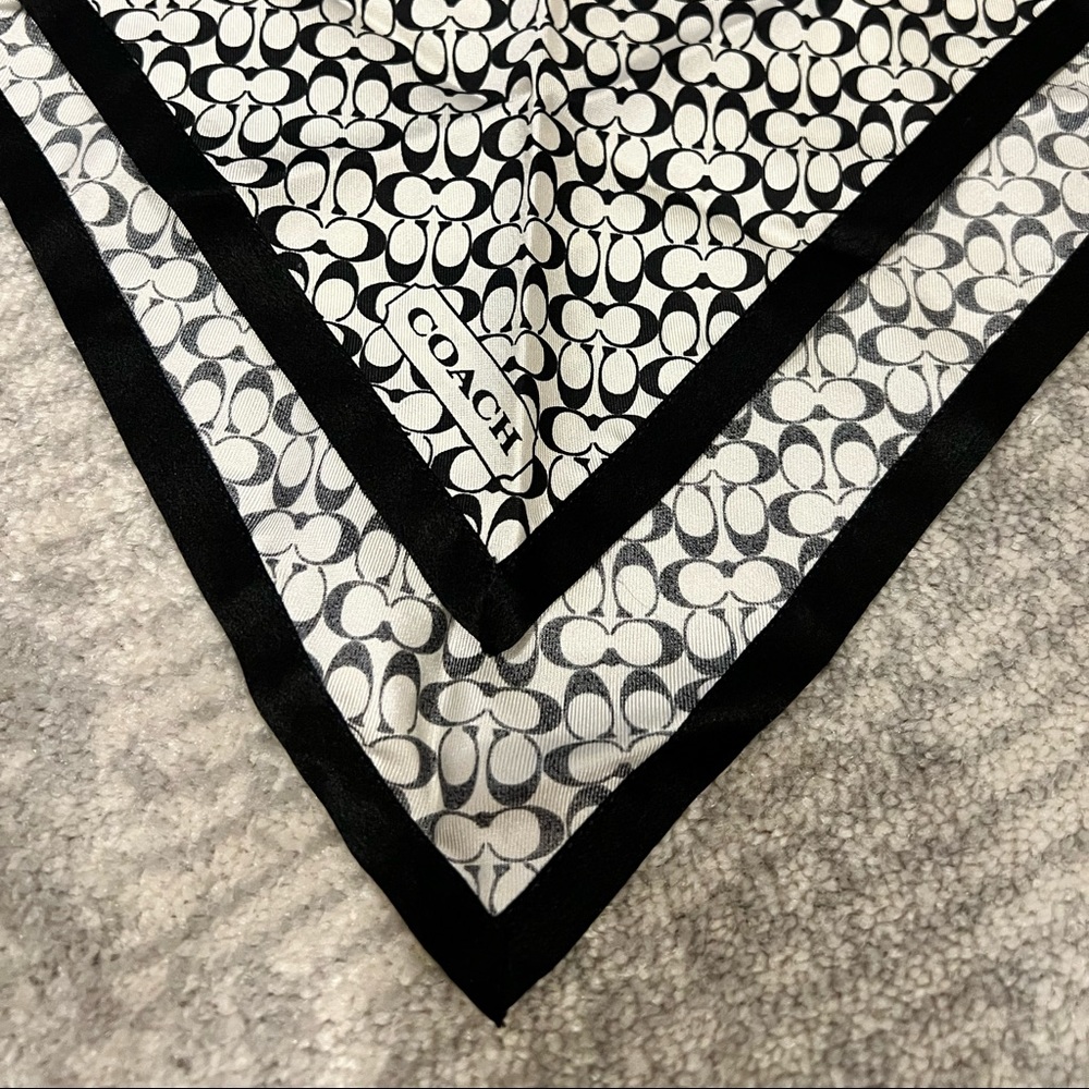 Vintage Coach Square Silk Scarf - Picture 2 of 7